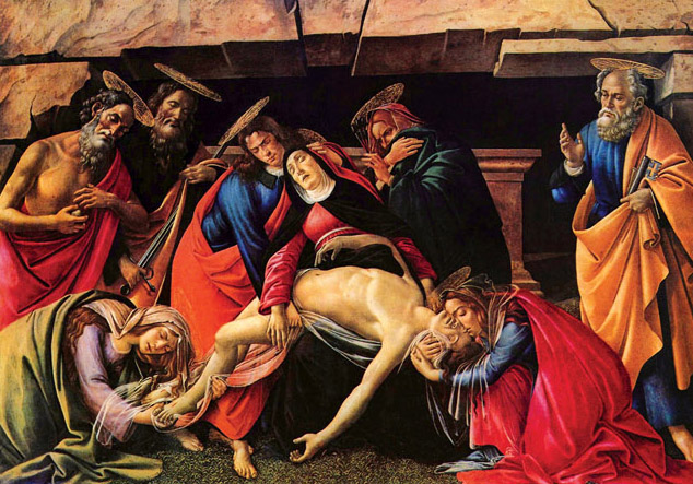 Passion of Christ by Alessandro Botticelli Greetings Card - Click Image to Close
